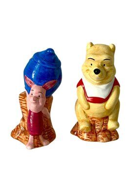 Vintage Disney Winnie the Pooh and Piglet Salt & Pepper Shakers